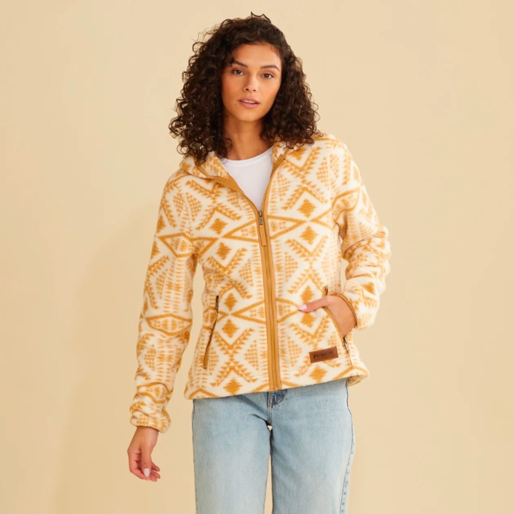 Pendleton women’s Fleece Hooded Full Zip Jacket Size XXL